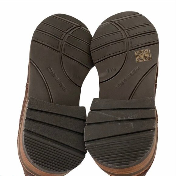 Ben Sherman Suede Wingtip Derby Sz 11.5 Distressed Brown - Picture 5 of 10